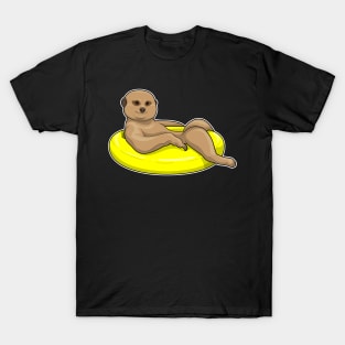 Meerkat Swimming Lifebuoy T-Shirt